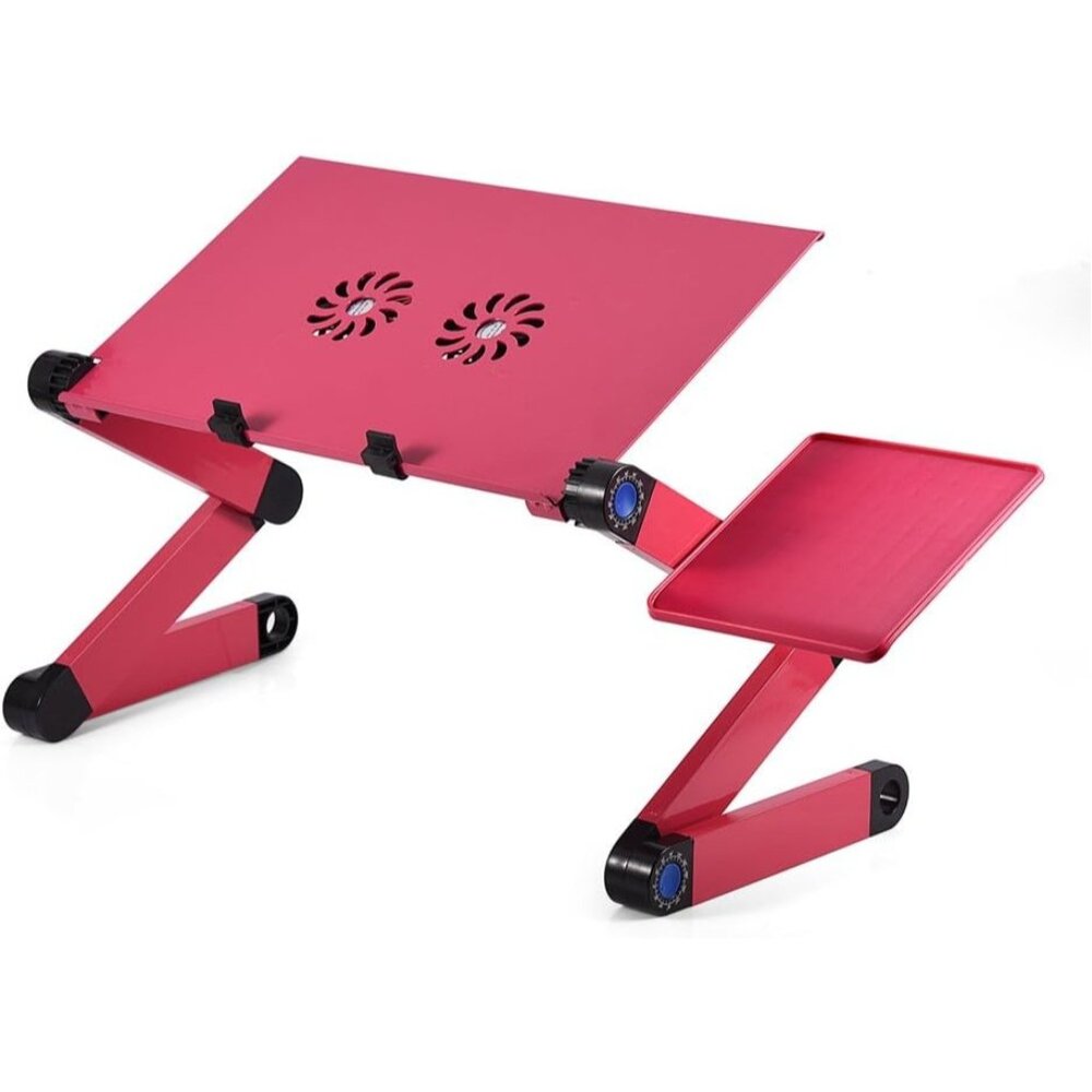Adjustable Laptop Stand, Portable Foldable Aluminum Laptop Table Riser